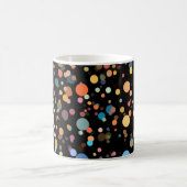 Felle multikleur polka stippen koffiemok (Center)