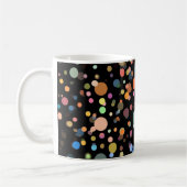 Felle multikleur polka stippen koffiemok (Links)