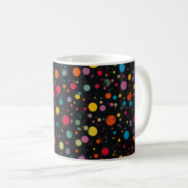 Felle multikleur stippen koffiemok