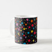 Felle multikleur stippen  koffiemok (Voorkant links)