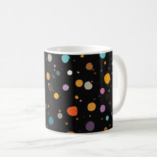 Felle multikleur stippen koffiemok