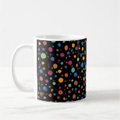 Felle multikleur stippen koffiemok (Links)