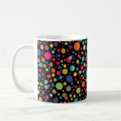 Felle multikleur stippen koffiemok (Links)
