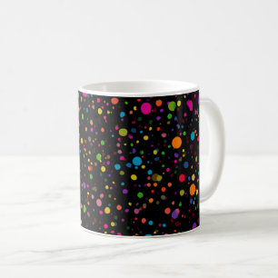 Felle multikleur stippen koffiemok