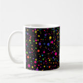 Felle multikleur stippen koffiemok (Links)