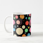 Felle multikleur stippen koffiemok (Links)