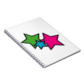 Felle Neon Ster Trio Notitieboek (Rechterzijde)