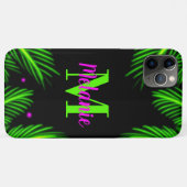 Felle Neon Tropische Palmboom Airbrush Case-Mate iPhone Case (Achterkant (horizontaal))