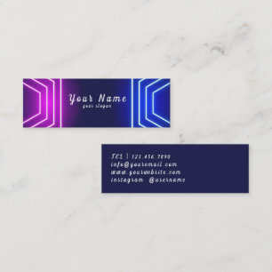 Felle Neon - Zakelijke Visitekaartkaart Mini Visitekaartje