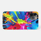 Felle neonspatten in abstracte kunst Case-Mate iPhone case (Achterkant (horizontaal))