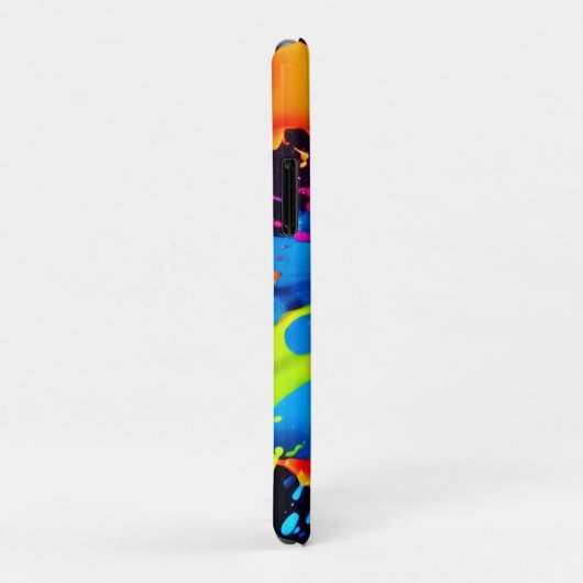 Felle neonspatten in abstracte kunst Case-Mate iPhone case (Achterkant/rechts)