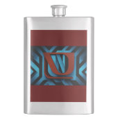 Felle Netflix-Logo op zwarte en blauwe achtergrond Flacon (Voorkant)