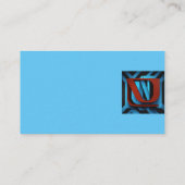 Felle Netflix-Logo op zwarte en blauwe achtergrond Informatiekaartje (Achterkant)