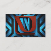 Felle Netflix-Logo op zwarte en blauwe achtergrond Informatiekaartje (Voorkant)