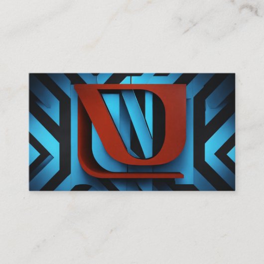 Felle Netflix-Logo op zwarte en blauwe achtergrond Informatiekaartje (Voorkant)