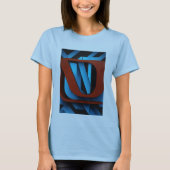 Felle Netflix-Logo op zwarte en blauwe achtergrond T-shirt (Voorkant)