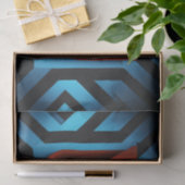 Felle Netflix-Logo op zwarte en blauwe achtergrond Tissuepapier (Geschenk)