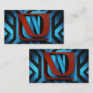 Felle Netflix-Logo op zwarte en blauwe achtergrond Visitekaartje