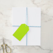 Felle of neon geelgroene cadeaubijlage cadeaulabel (Met Touw)