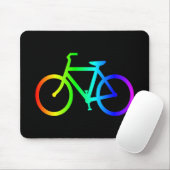 Felle Ombre Regenboog Fiets Muismat (Met muis)