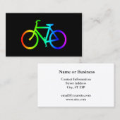 Felle Ombre Regenboog Fiets Visitekaartje (Voorkant / Achterkant)