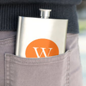 Felle Oranje Cirkel Monogram Flacon (Voorbeeld)