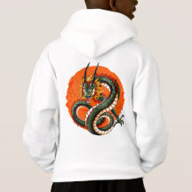 Felle oranje draak