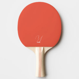 Felle oranje gebatikte pingpongbat tafeltennisbatje