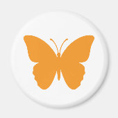 Felle oranje vlinder rond magneet (Voorkant)