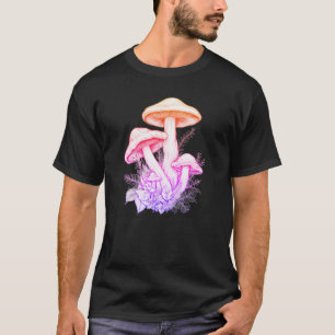 Felle Paddenstoelen Voor Aardedag een SS Zwart T-shirt