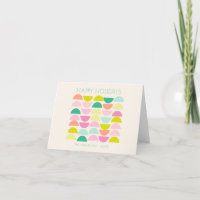 Felle pastel geometrische vormen roze aangepaste f