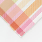 Felle pastel geruite multicleur clan tartan fleece deken (Hoek)