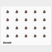 Felle Patriottische Alligator Biker Leren Jas St Hart Sticker (Vel)
