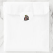 Felle Patriottische Alligator Biker Leren Jas St Hart Sticker (Tas)