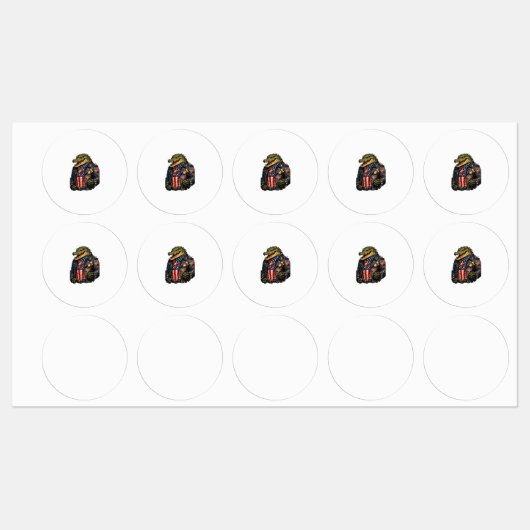 Felle Patriottische Alligator Biker Leren Jas St Labels (Vel)