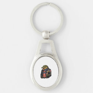 Felle Patriottische Alligator Biker Leren Jas St Sleutelhanger