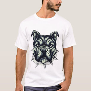 Felle Pitbull Bulldog Liefhebber T-shirt
