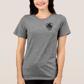 Felle QB-krans Tri-Blend Shirt (Voorkant)