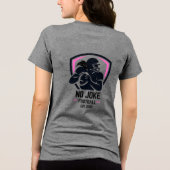 Felle QB-krans Tri-Blend Shirt (Achterkant)