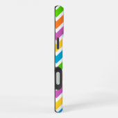 Felle Regenboog Chevron Monogram iPhone Hoesje (Rechterkant)
