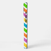 Felle Regenboog Chevron Monogram iPhone Hoesje (Linkerkant)