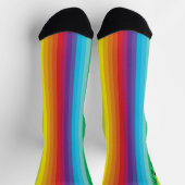Felle Regenboog Gestreepte Decora Stijl Sokken (Top)
