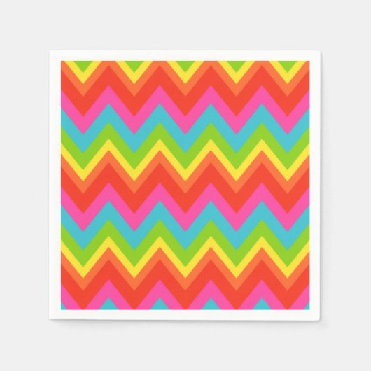 Felle Regenboog Servetten (Voorkant)