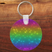 Felle Regenboog Sprankelende Sleutelhanger (Voorkant)