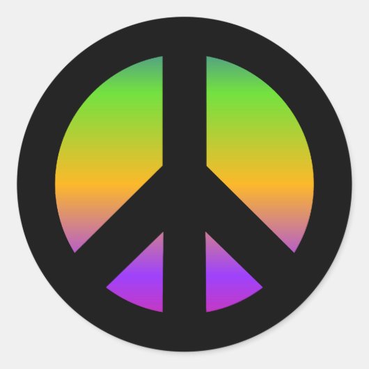 Felle Regenboog Sticker (Voorkant)