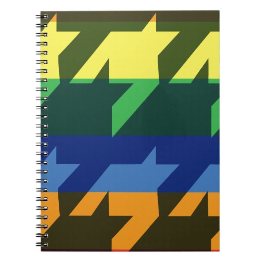 Felle Regenboog Strepen Notitieboek (Voorkant)