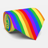 Felle Regenboog Stropdas (Opgerold)
