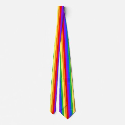 Felle Regenboog Stropdas (Achterkant)
