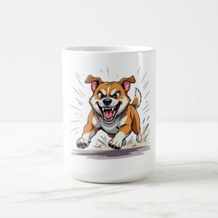 Felle Rennende Hond – Power & Beweging Illustratie Koffiemok