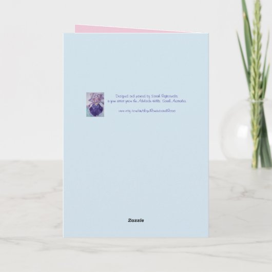 Felle Rode Klaprozen Watercolour Bedankkaart Kaart (Achterkant)